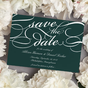 Klassische SkriptWedding Save the Date Jäger