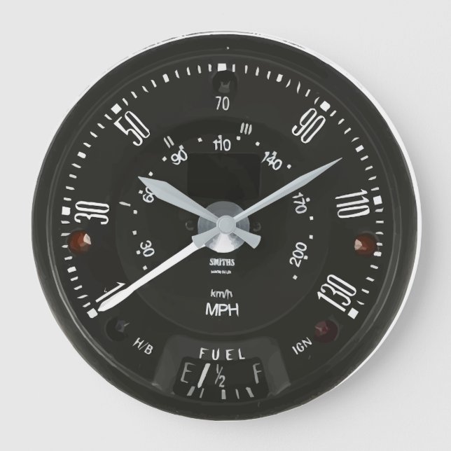 Klassische Smith Speedo Clock Große Wanduhr (Vorderseite)