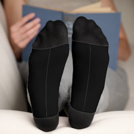 Klassische Solid Black Socks für Alltag Socken