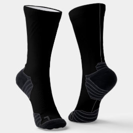Klassische Solid Black Socks für Alltag Socken