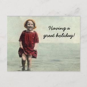 Klassische Sommer-Postkarte Feiertagspostkarte