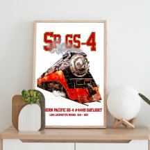 Klassische Southern Pacific GS-4-Dampflokomotive