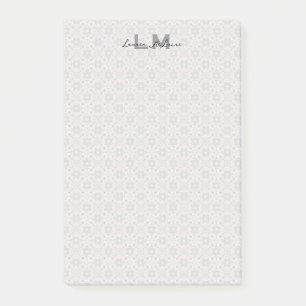 Klassische spanische Fliesen-Monogramm-Korresponde Post-it Klebezettel