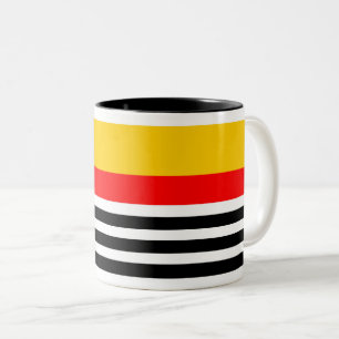 Klassische spanische Stripe-Tasse Zweifarbige Tasse