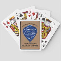 Klassische Spielkarten 1911 Crookedest Railroad