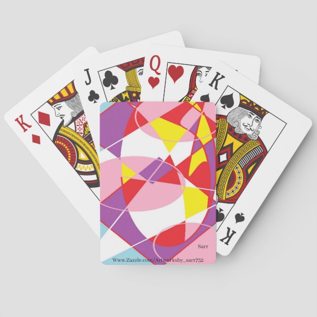 Klassische Spielkarten: Abstrakt Spielkarten (Rückseite)