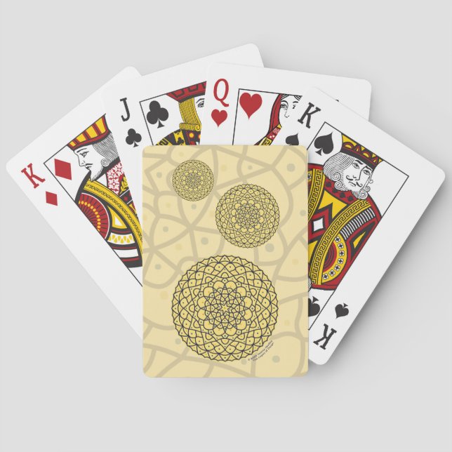Klassische Spielkarten des Festtages (Rückseite)