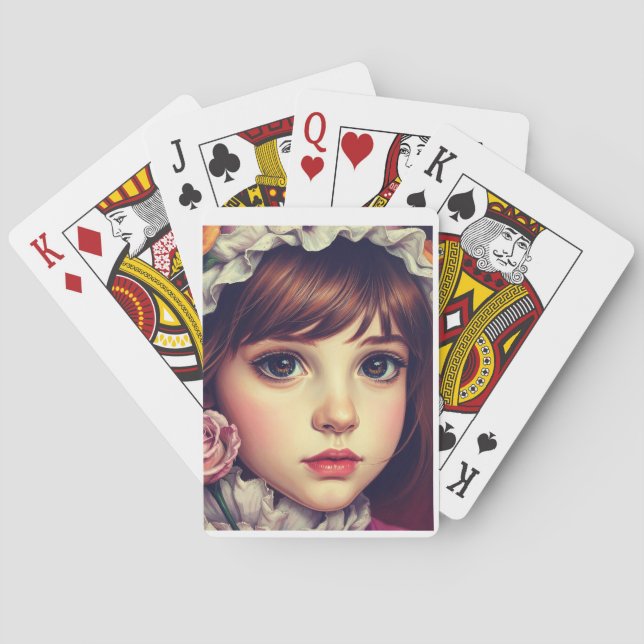 Klassische Spielkarten einzigartiges Design, moder (Rückseite)