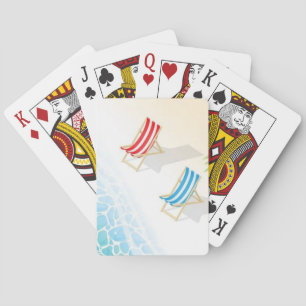 Klassische Spielkarten für den Strandstuhl