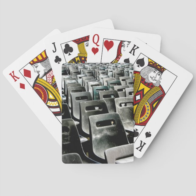 Klassische Spielkarten für graue Stühle (Rückseite)