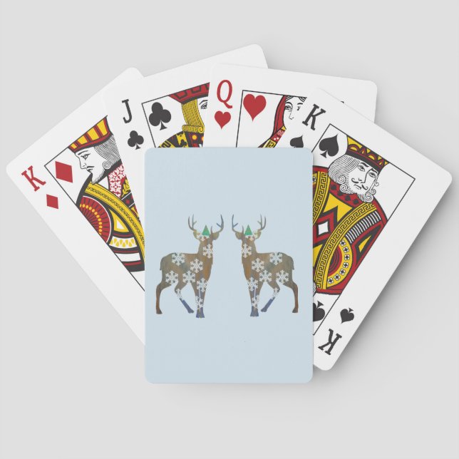 Klassische Spielkarten für Neujahr (Rückseite)