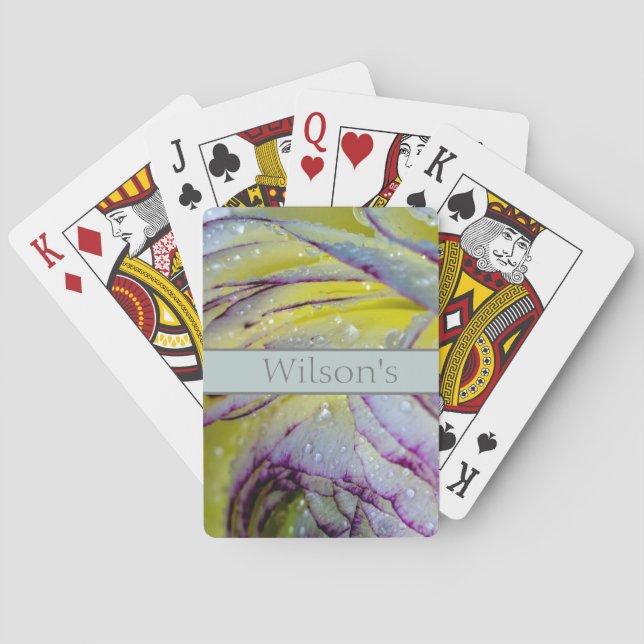 Klassische Spielkarten für Rose und Regen (Rückseite)