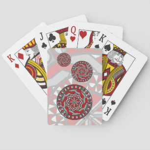 Klassische Spielkarten für rote Maschinen