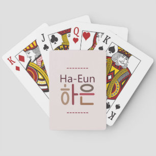 Klassische Spielkarten mit koreanischem Namen (Ha-