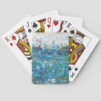 Klassische Spielkarten mit Mixed-Media-Kunst