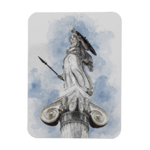 Klassische Statue der Athene – Mythologie-inspirie Magnet