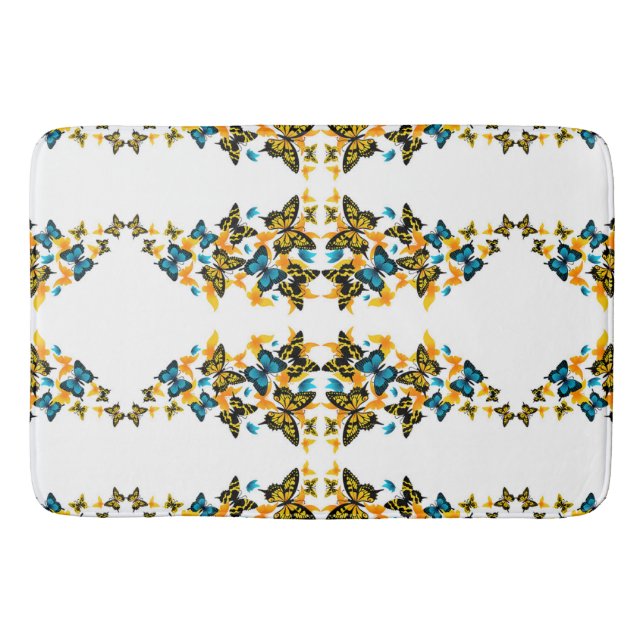 Klassische Stile Butterflies Badematte (Vorderseite)