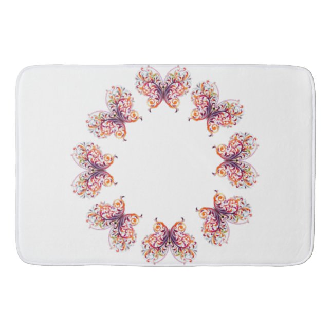 Klassische Stile Butterflies Badematte (Vorderseite)