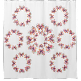 Klassische Stile Butterflies Duschvorhang