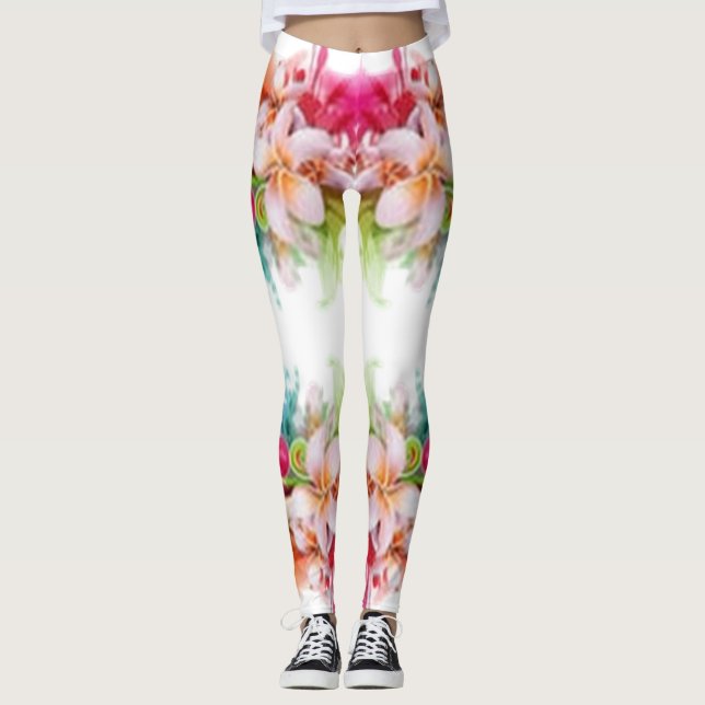 Klassische Stile Florals Leggings (Vorderseite)