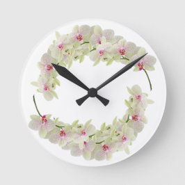 Klassische Stile Florals Runde Wanduhr