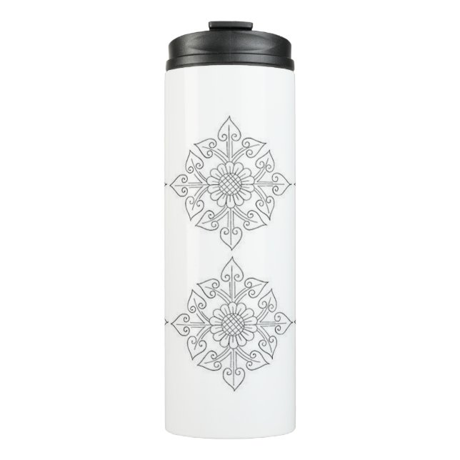 Klassische Stile Florals Thermosbecher (Vorderseite)