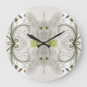 Klassische Stile Scrollwork-Wall-Uhr Große Wanduhr