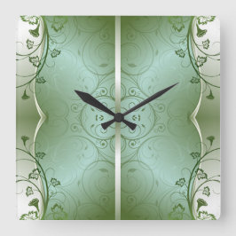 Klassische Stile Scrollwork-Wall-Uhr Quadratische Wanduhr