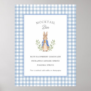 Klassische Storybook-Hasen-Baby-Shower-Mocktail-Ba Poster