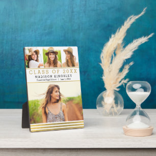 Klassische Streifen Abschluss Plaque Fotoplatte