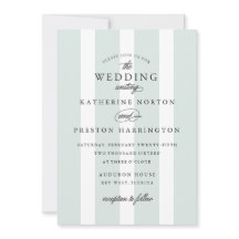 Klassische Streifen für Hochzeitsfeiern in hellbla