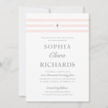 Klassische Stripe religiöse Taufe & Christening