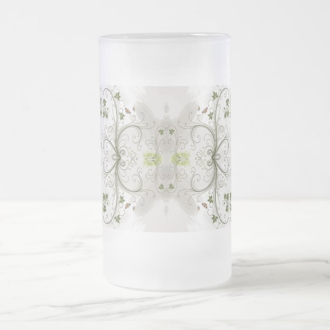 Klassische Styles Scrollworks Mattglas Bierglas (Mittel)