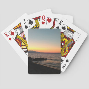 Klassische Sunset-Spielkarten Spielkarten