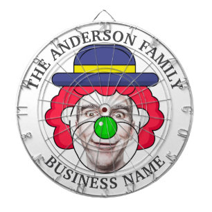 Klassische Tafel mit benutzerdefiniertem Text und  Dartscheibe