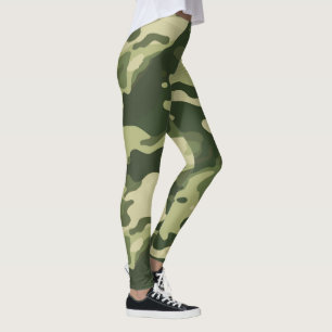 Klassische Tarnleggings - Militärdruck, Hoch Leggings