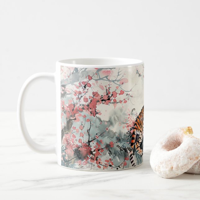 Klassische Tasse, 11 oz Kaffeetasse (Mit Donut)