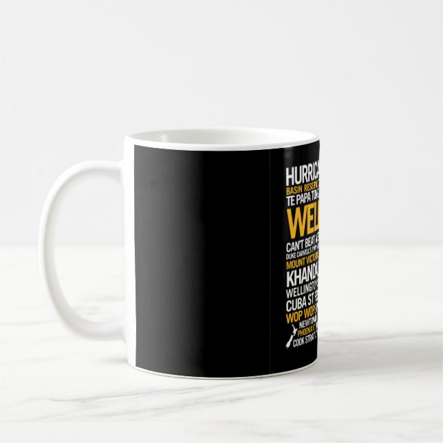 Klassische Tasse, 325 ml, Wellington Neuseeland Kaffeetasse (Links)
