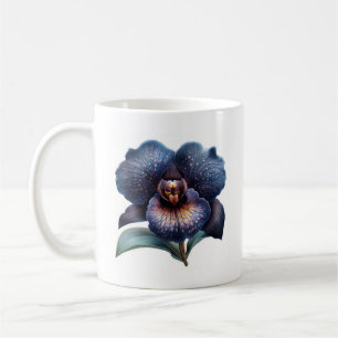 Klassische Tasse aus schwarzem Orchideenkaffee