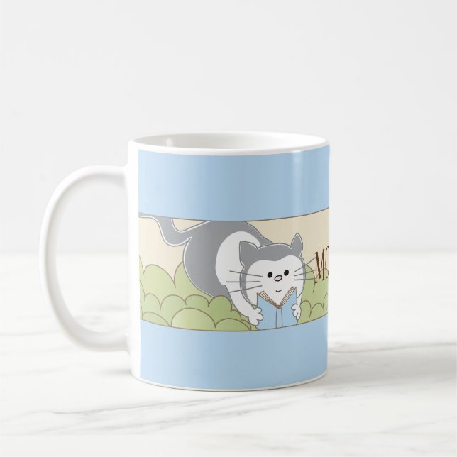 Klassische Tasse "Blue Cat Mommy's Sippy Cup" (Links)