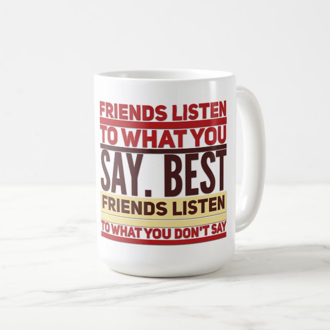 Klassische Tasse der besten Freunde (VorderseiteRechts)