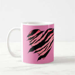 Klassische Tasse für Rosa und Schwarzes Herz
