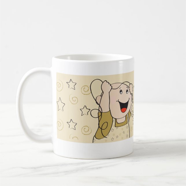 Klassische Tasse "Goldene Sterne Mommy's Sippy Cup (Links)