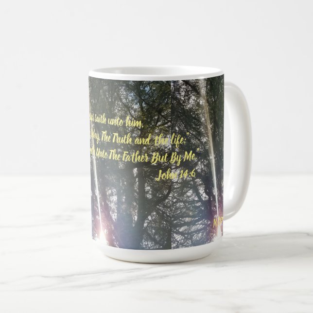 Klassische Tasse "Ich bin der Weg" (VorderseiteRechts)