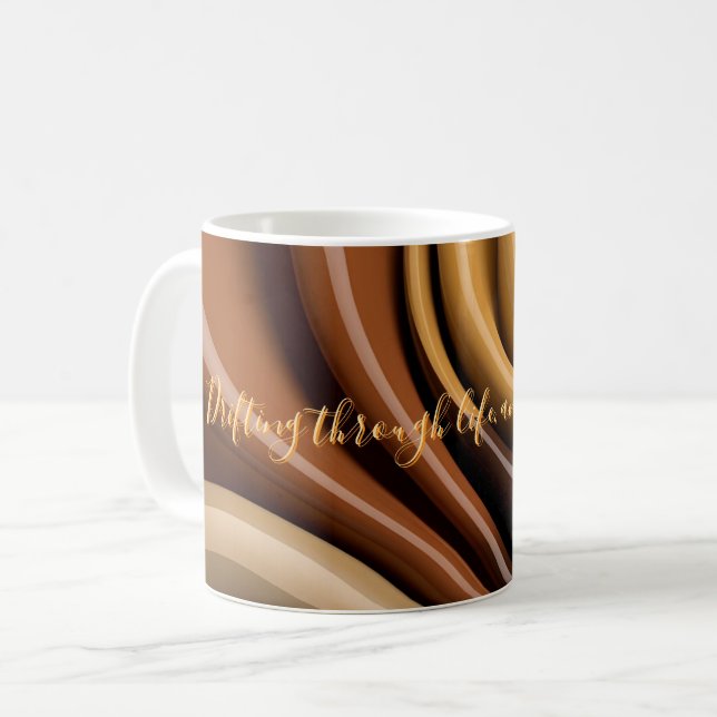 Klassische Tasse in abstrakter Grafik (Vorderseite Links)