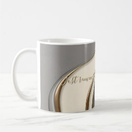 Klassische Tasse in abstrakter Grafik