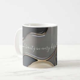 Klassische Tasse in abstrakter Grafik