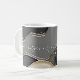Klassische Tasse in abstrakter Grafik