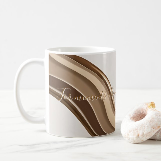 Klassische Tasse in abstrakter Grafik (Mit Donut)