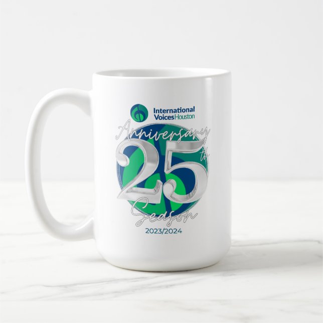 Klassische Tasse - IVH-Logo für 25 Jahre (Links)